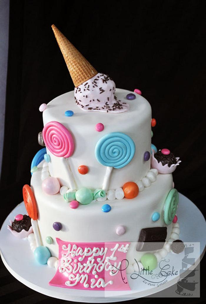 Candy Themed Birthday Cake