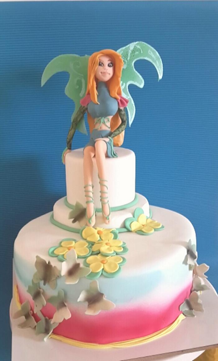 Winx cake, the child was in the sky