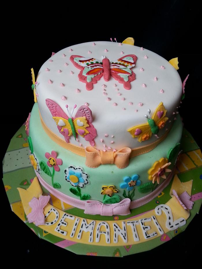 buterfly cake - Decorated Cake by Danguole - CakesDecor