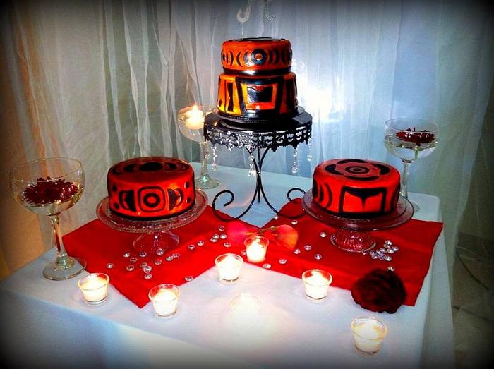 first nations inspired wedding cakes