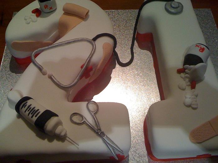 Nurse's 21st birthday cake
