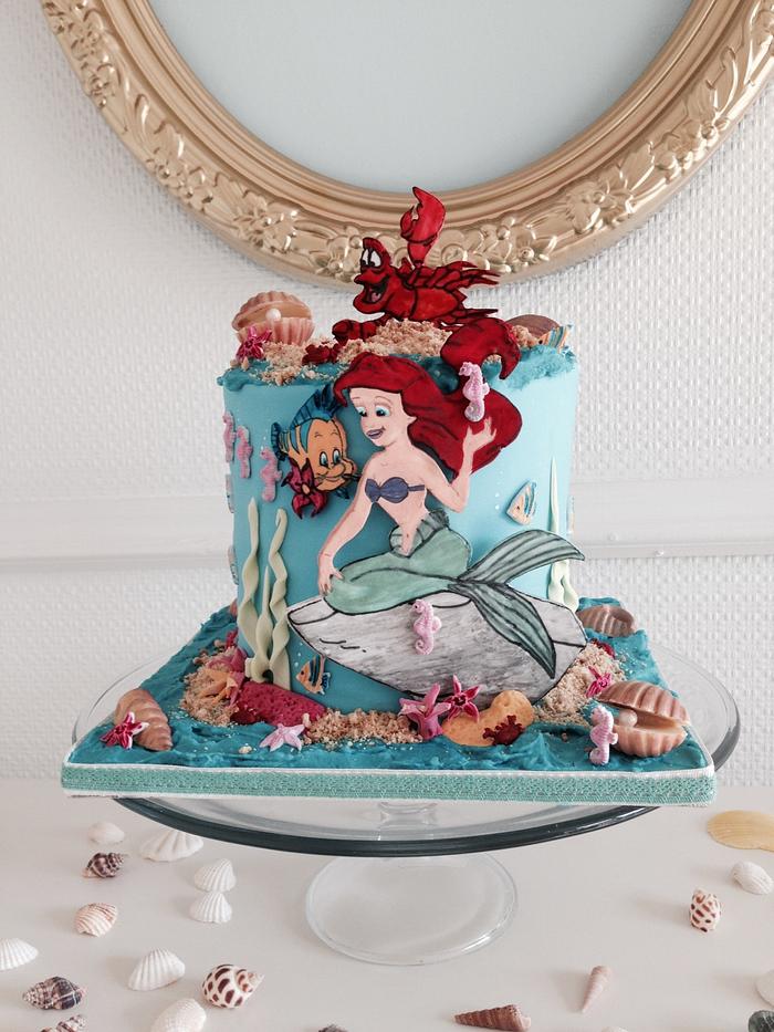 Little mermaid cake 