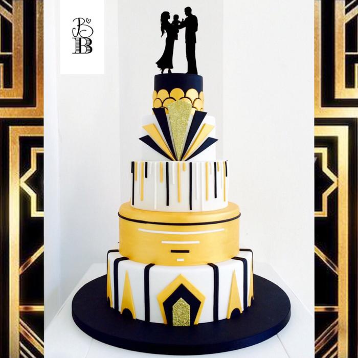Great Gatsby wedding cake