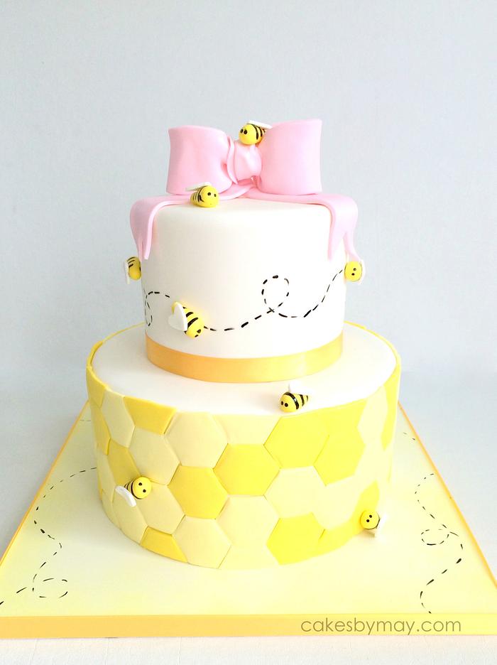 Bee 1st Birthday Cake