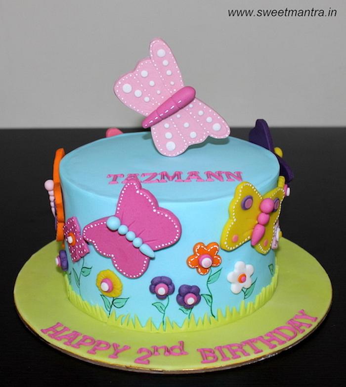 Butterflies cake