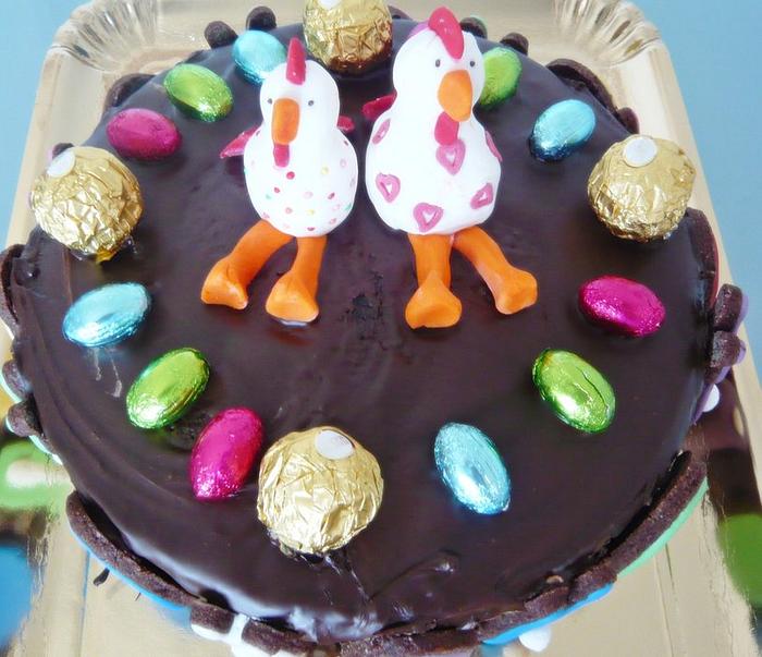 EASTER CHOCOLATE CHICKEN CAKE