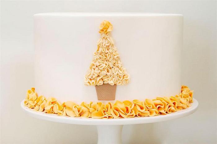 'Christmas Tree' Ruffle Cake