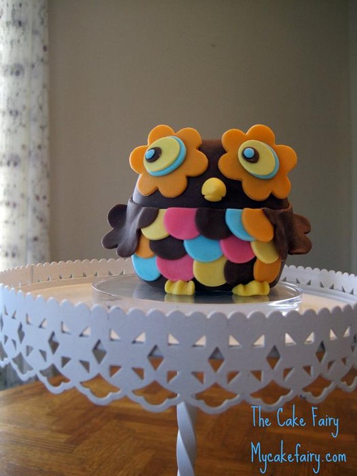 Sweet Owl Cake Topper