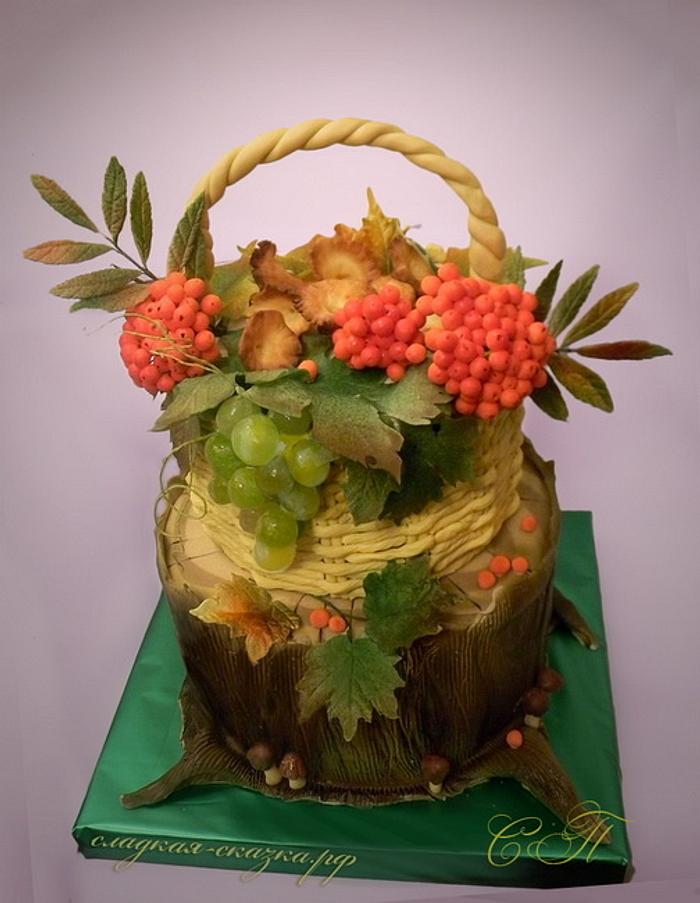 Cake "Autumn basket"