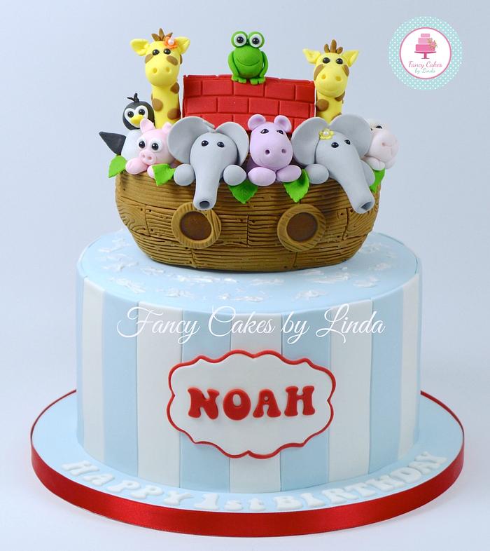 Noah's Ark Children's Novelty Birthday Cake