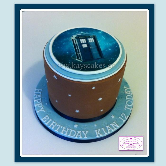 Dr Who Birthday Cake
