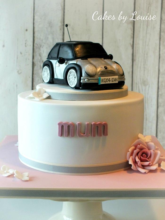 Mini car cake topper