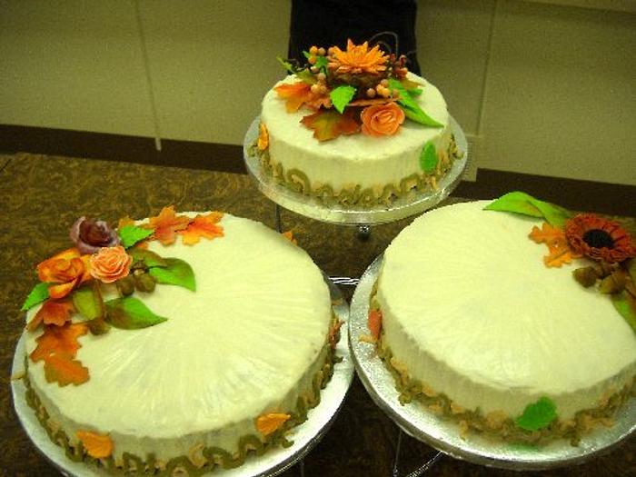 Three tier Carrot Cake with traditional Cream Cheese Icing