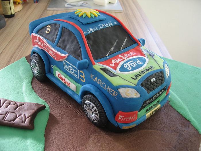 Rally Car Cake