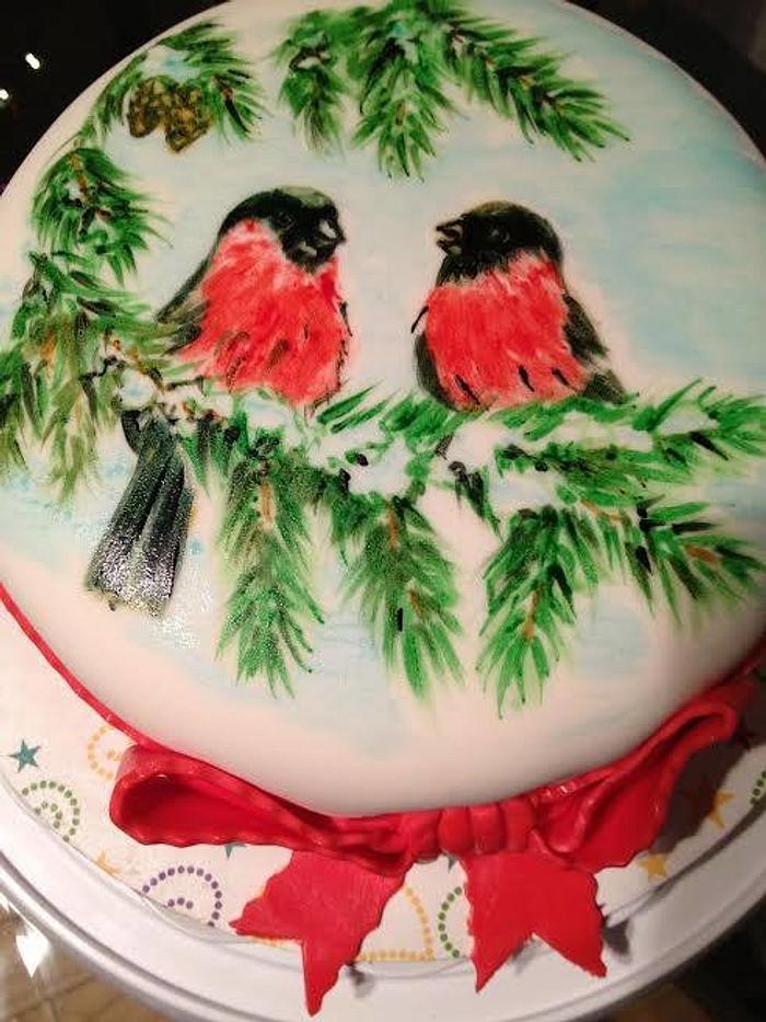 Red robins cake 