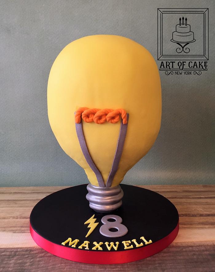 4D Light Bulb Cake