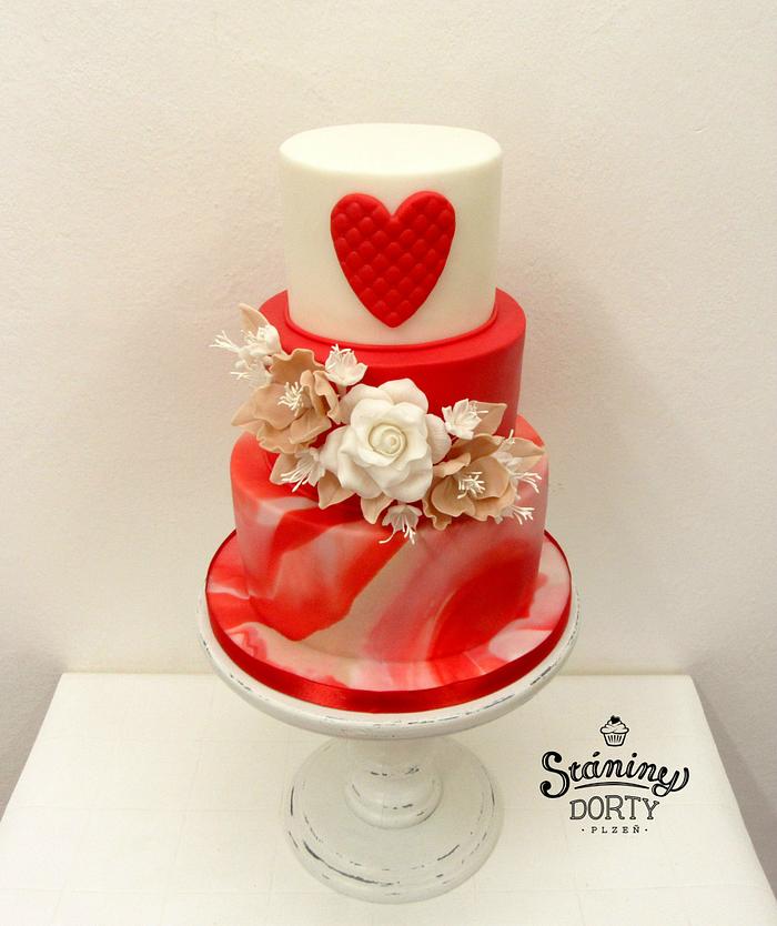 Wedding cake - Decorated Cake by Stániny dorty - CakesDecor