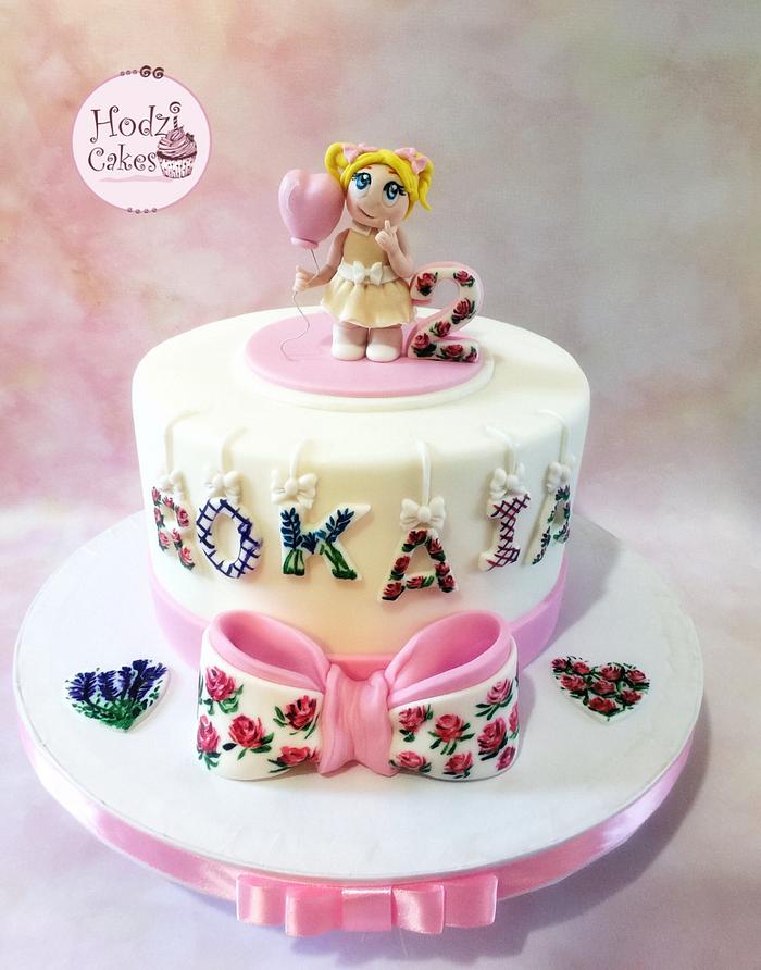Sweet Roka Birthday cake 👧😍
