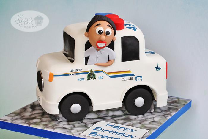 RCMP Cartoon Car Cake!