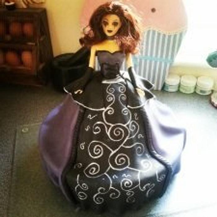 My goth doll cake 