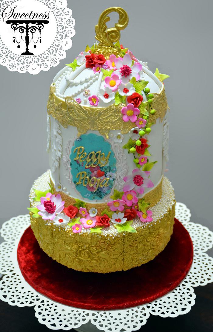 Beautiful Birdcage Cake 
