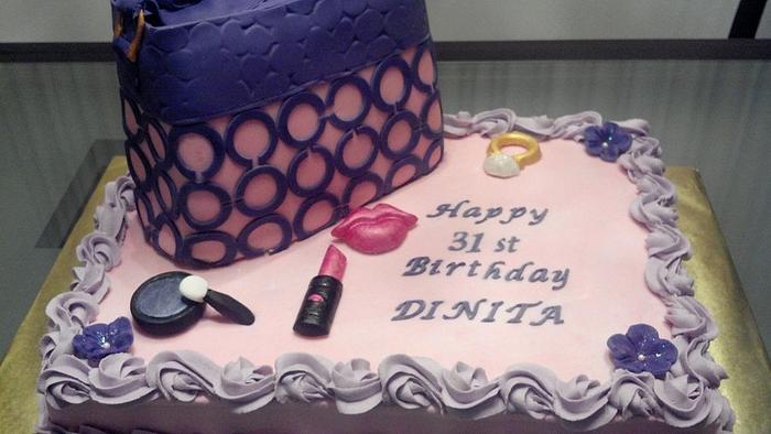 Designer Purse Birthday Cake