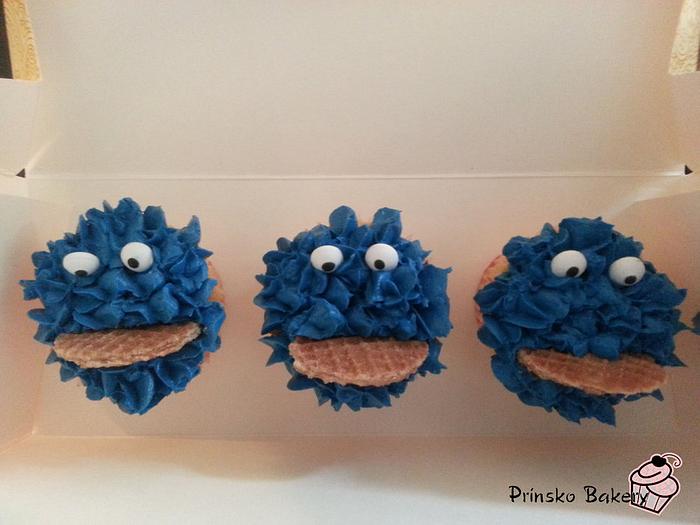 Cookiemonster cupcakes 