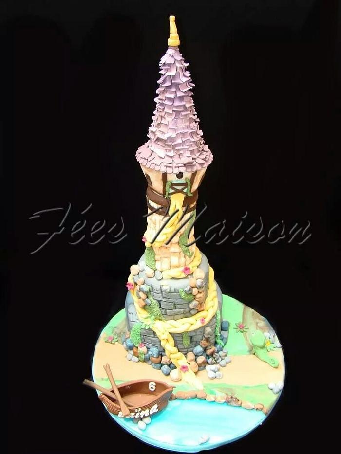 Rapunzel ou raiponce cake