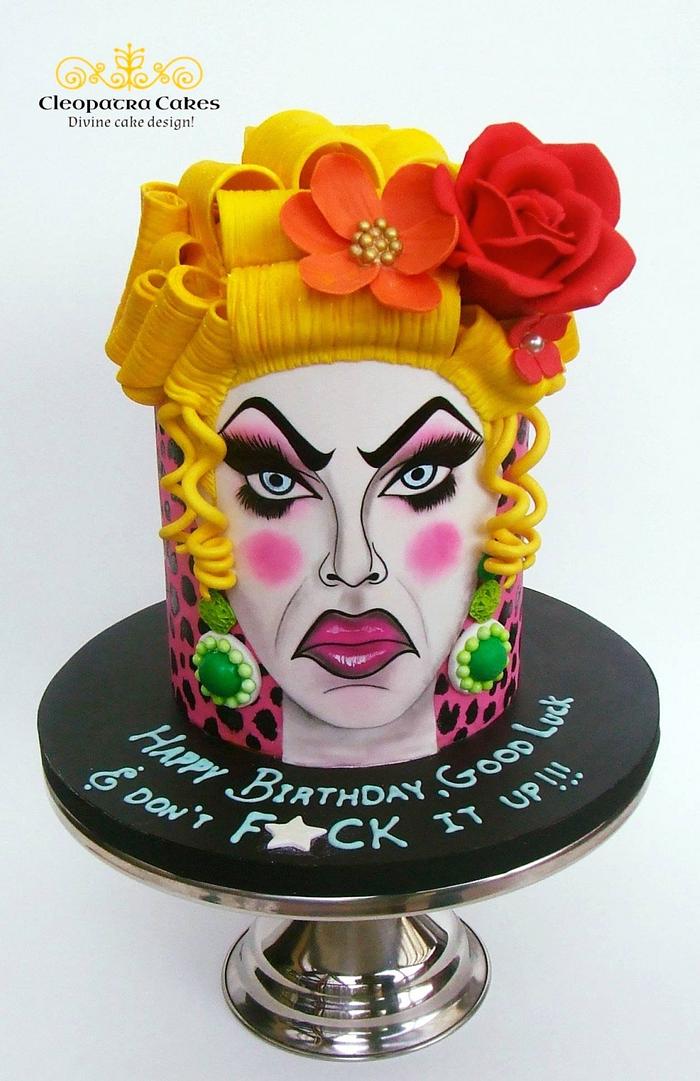 Drag queen cake