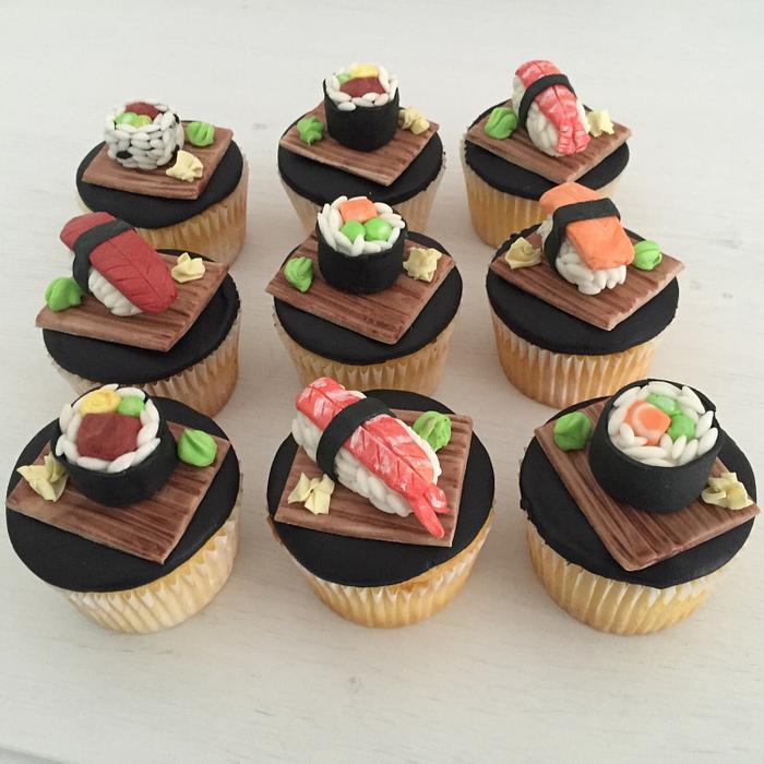 Sushi cupcakes 
