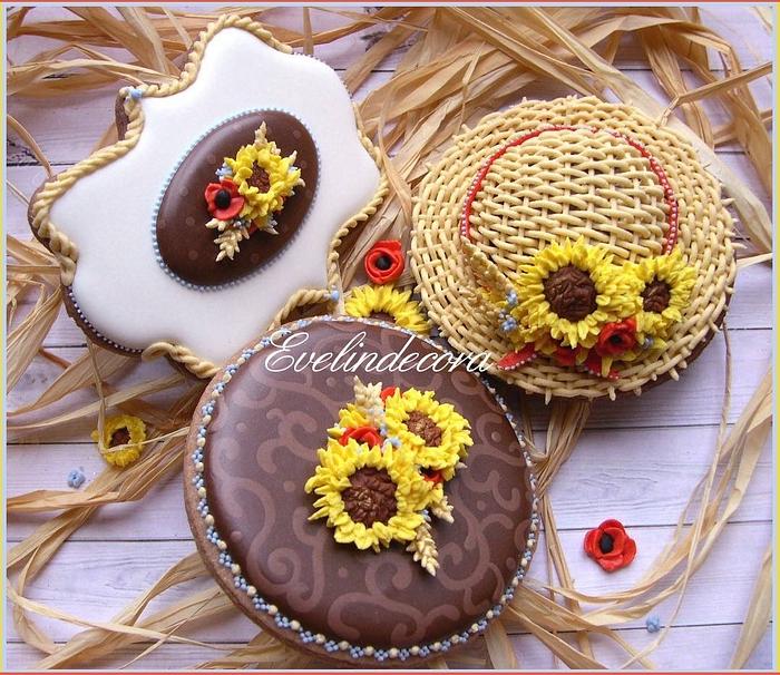 Sunflower cookies