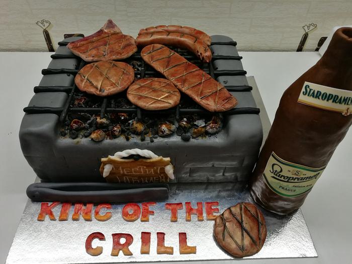 Cake for king of the grill