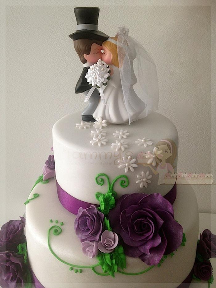 my first wedding cake