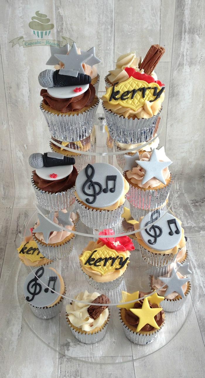 Glitz and Glam themed cupcakes