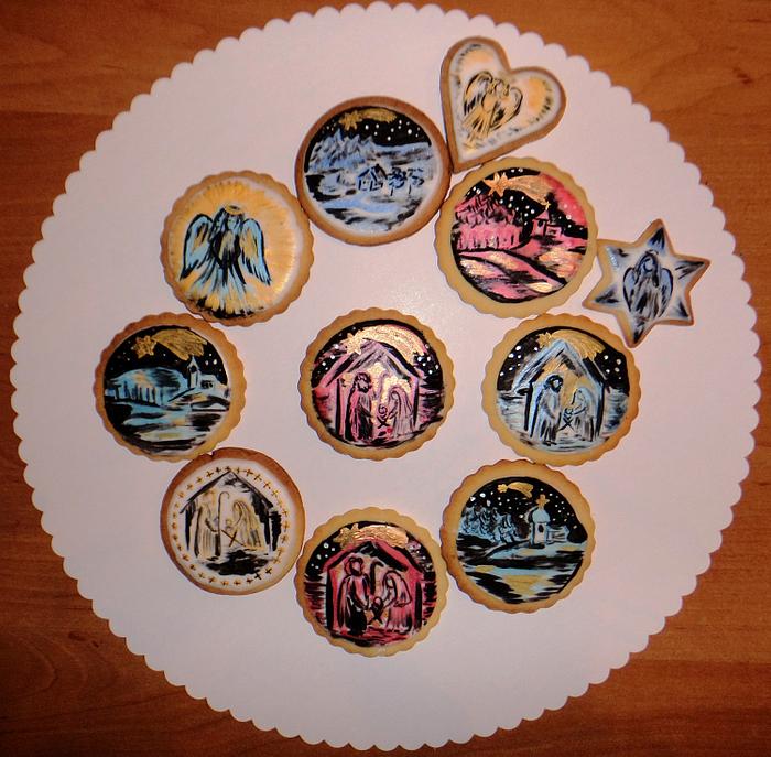 Xmas painted cookies