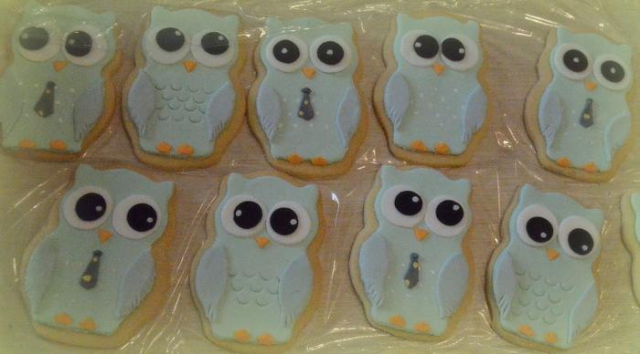 Owls cookies and cupcakes