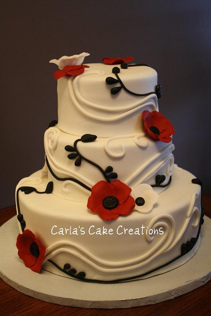 Remembrance Day Wedding Cake