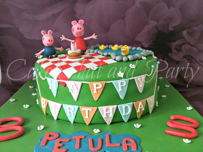 peppa pig cake 