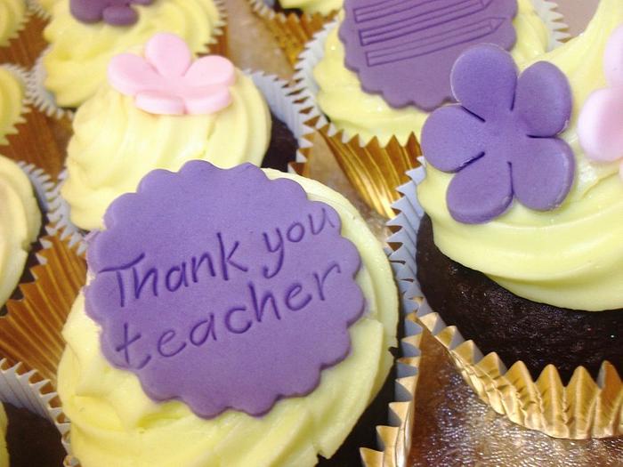 Thank you Teacher Cupcakes 