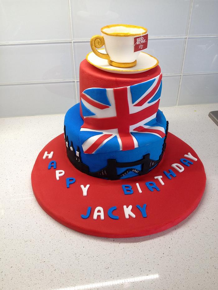 England inspired cake
