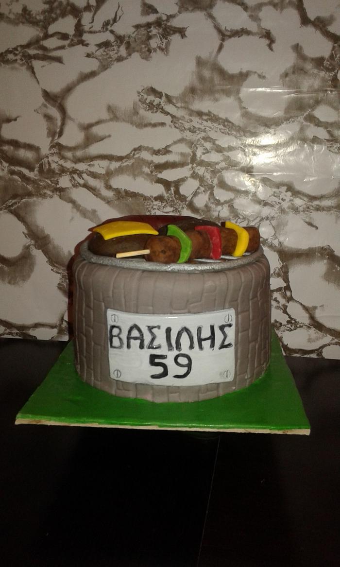 Barbecue cake 