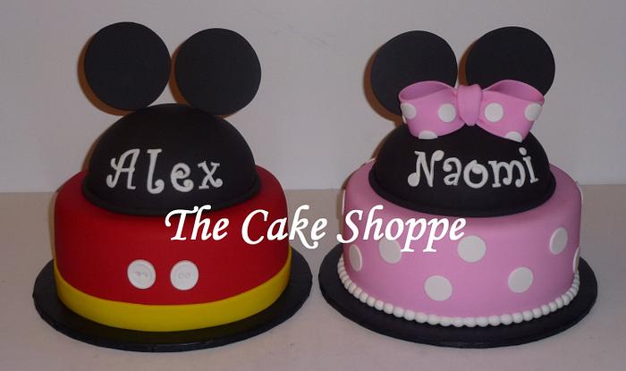 Mickey & Minnie cakes
