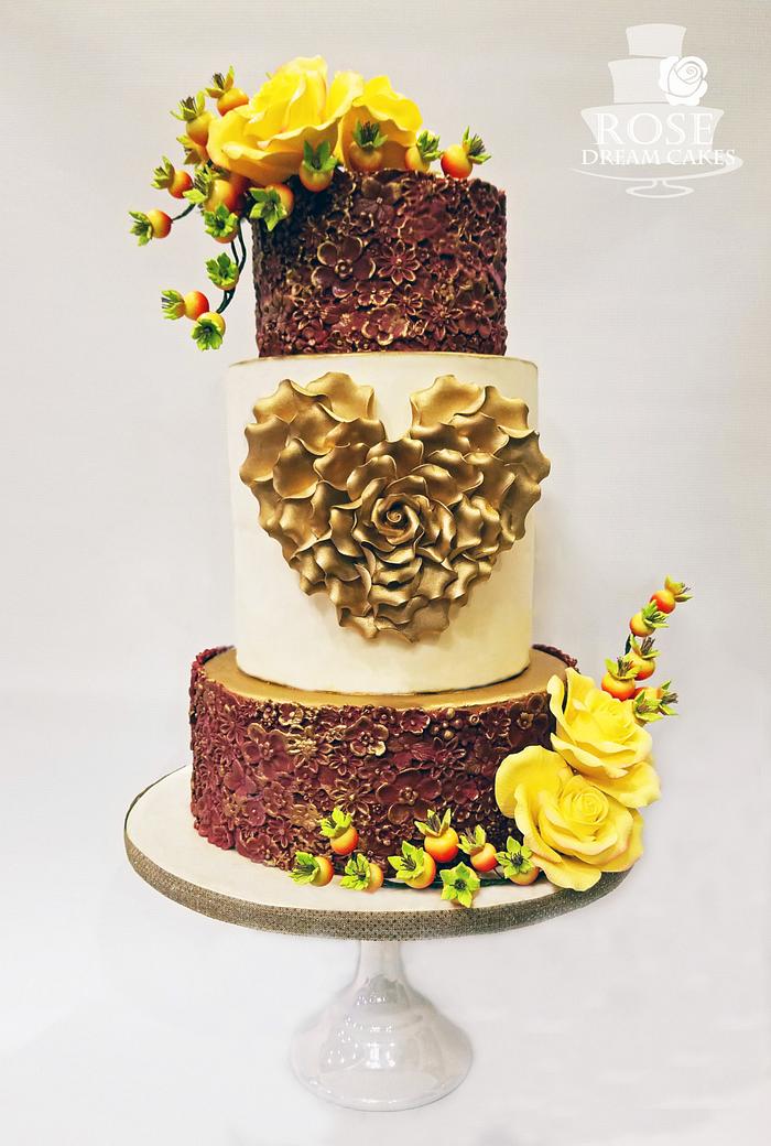 Autumn Wedding Cake