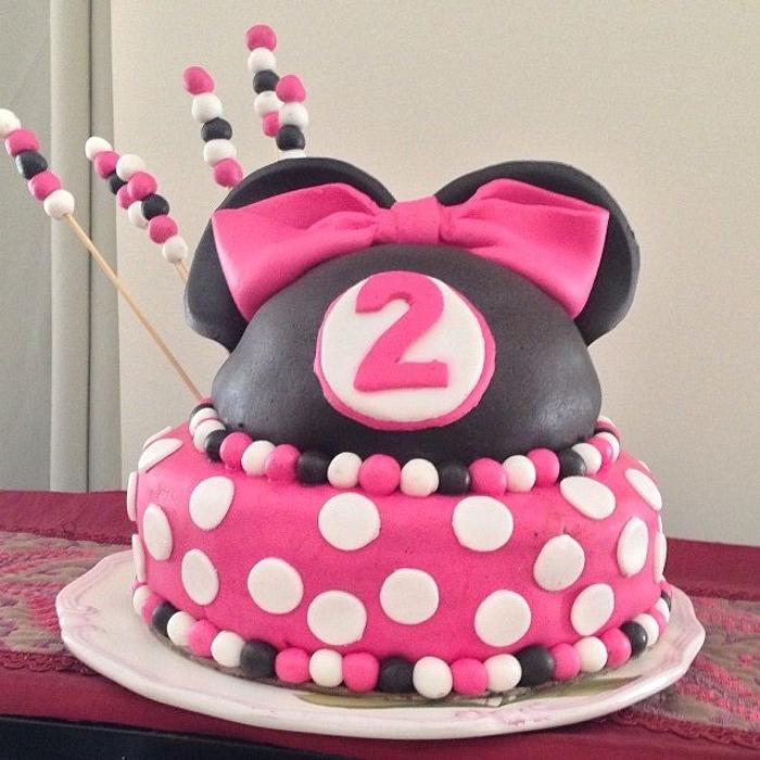 First minnie mouse cake