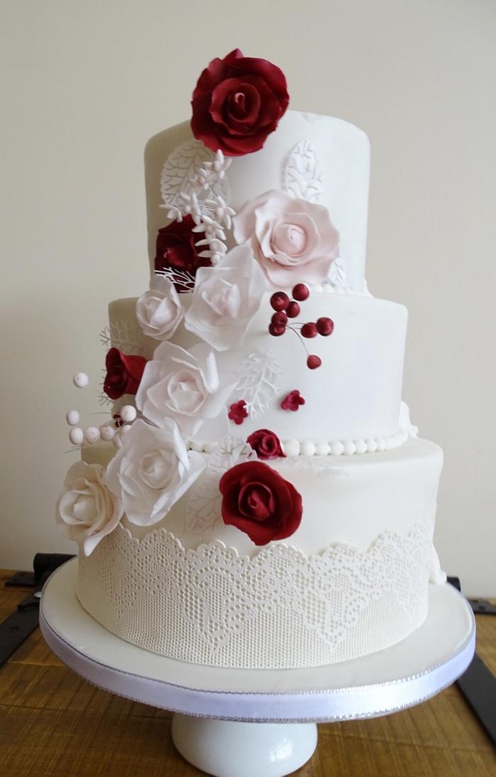 Two way wedding cake