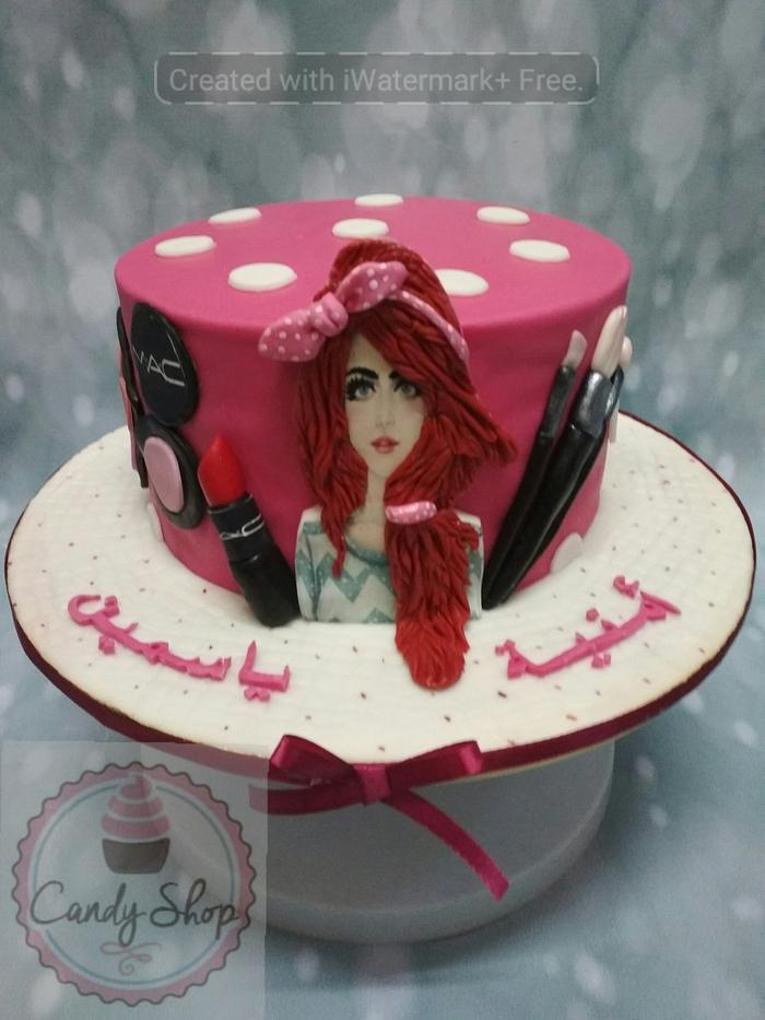 Cake girl is the happy birthday