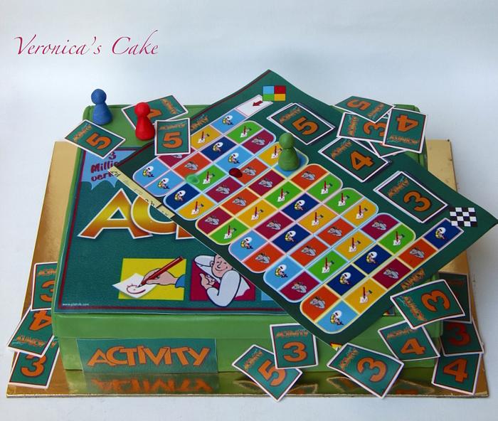 Activity board game cake