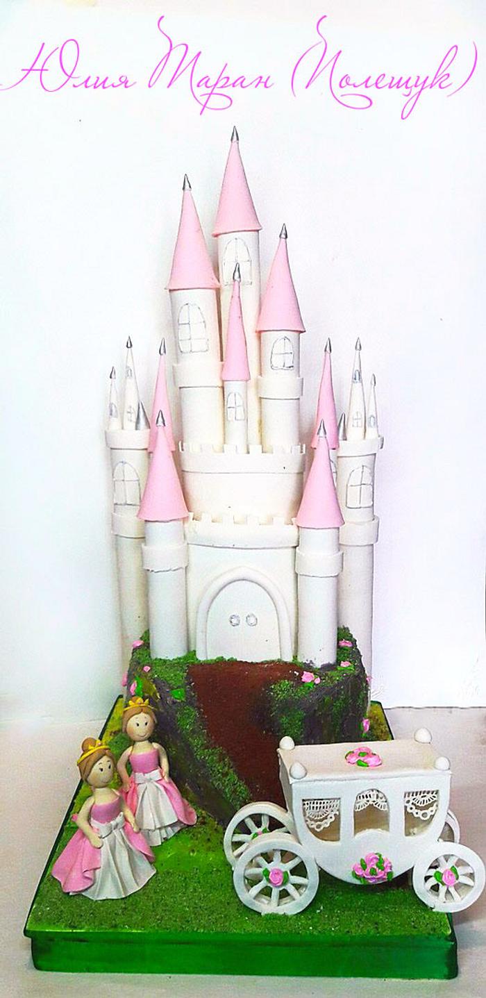 cake castle for twins 