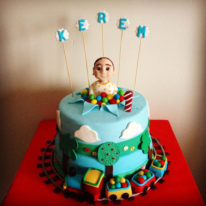 Kerem's first birthday cake