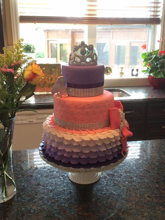 Elegant princess cake